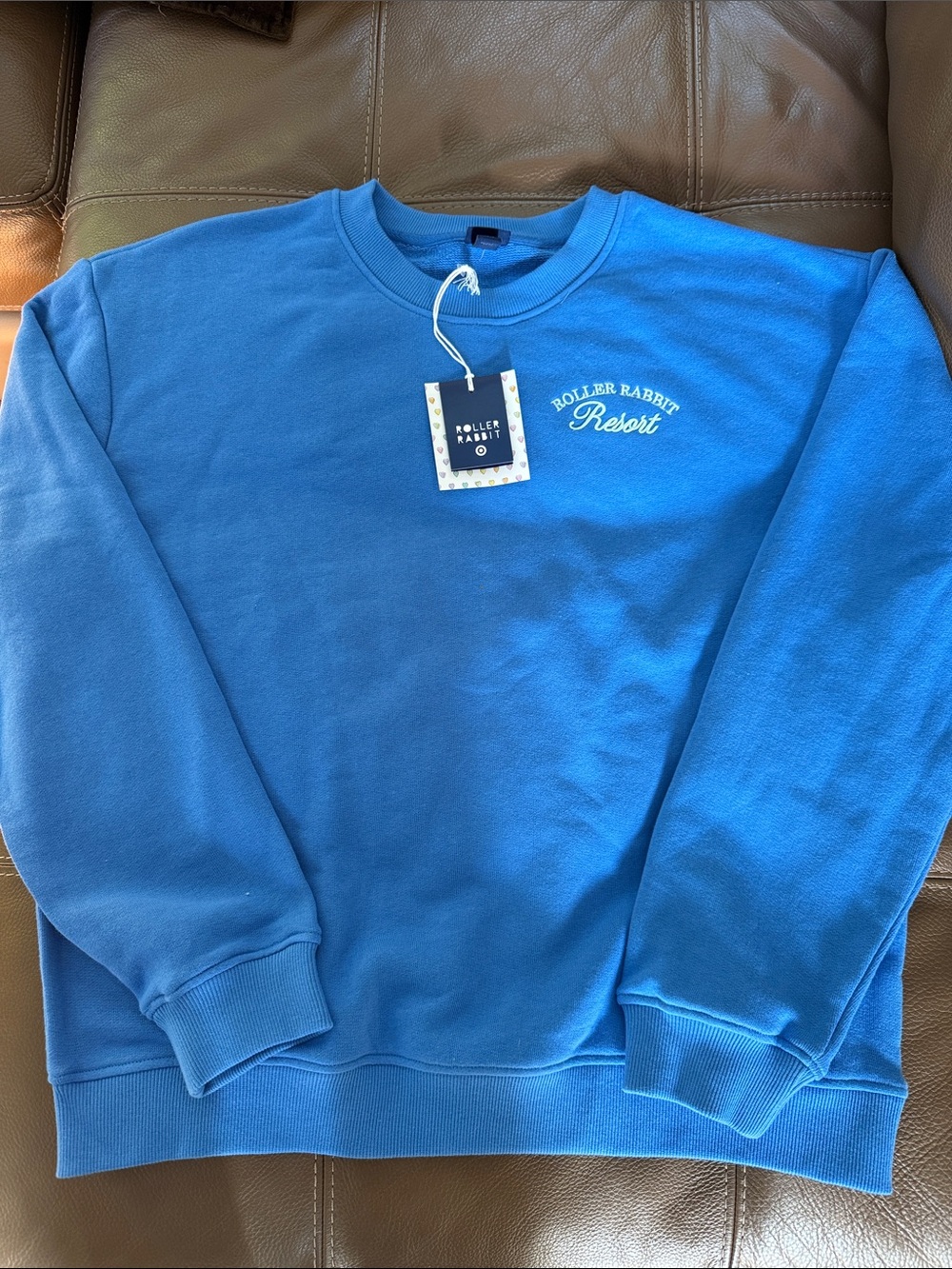 Roller Rabbit Target Collaboration Blue Sweatshirt NWT L
